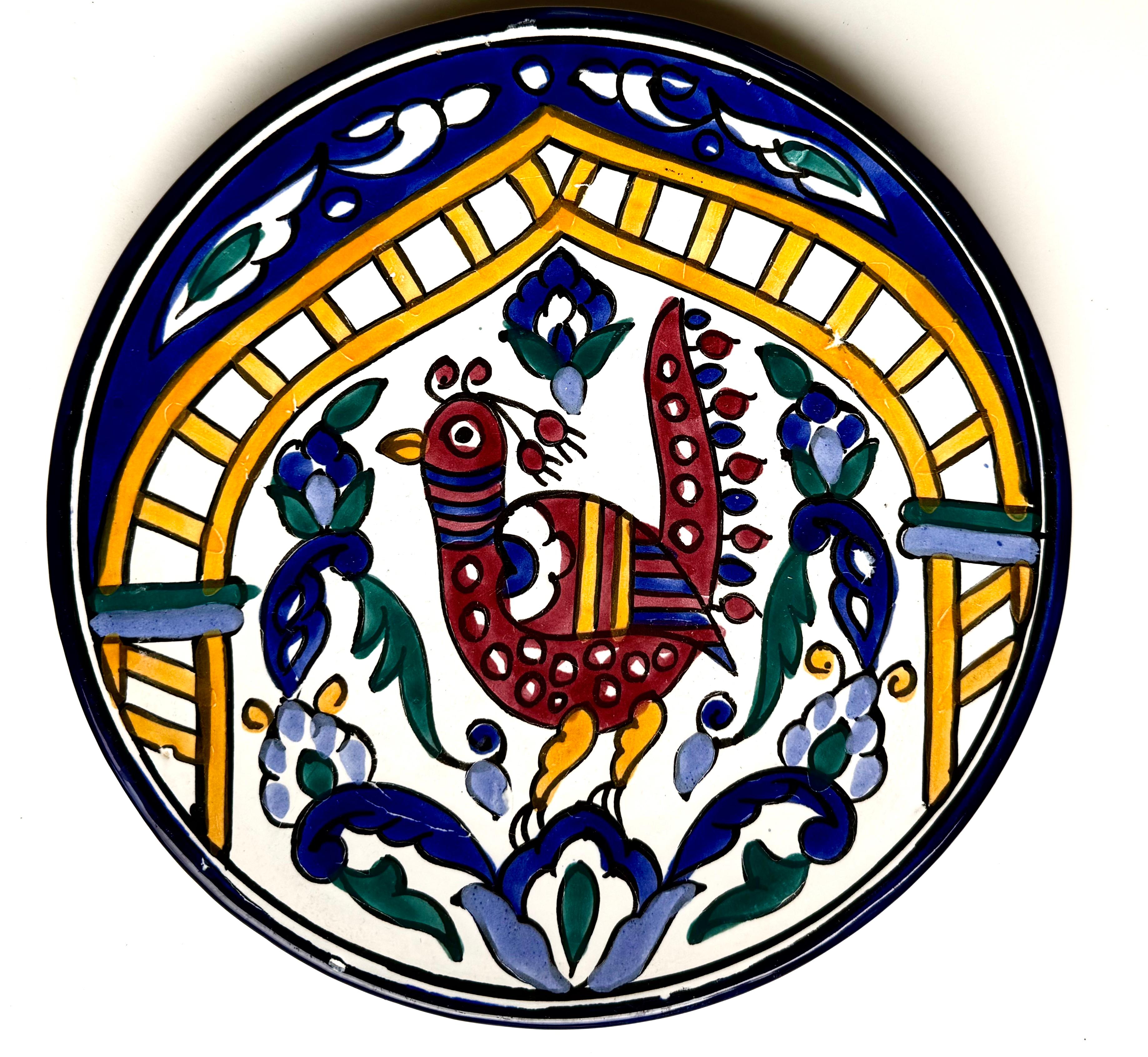 (7) Servierstücke Ensemble C.1950's: Tunesische Platten + Marokkanische Servierschüssel im Angebot 1