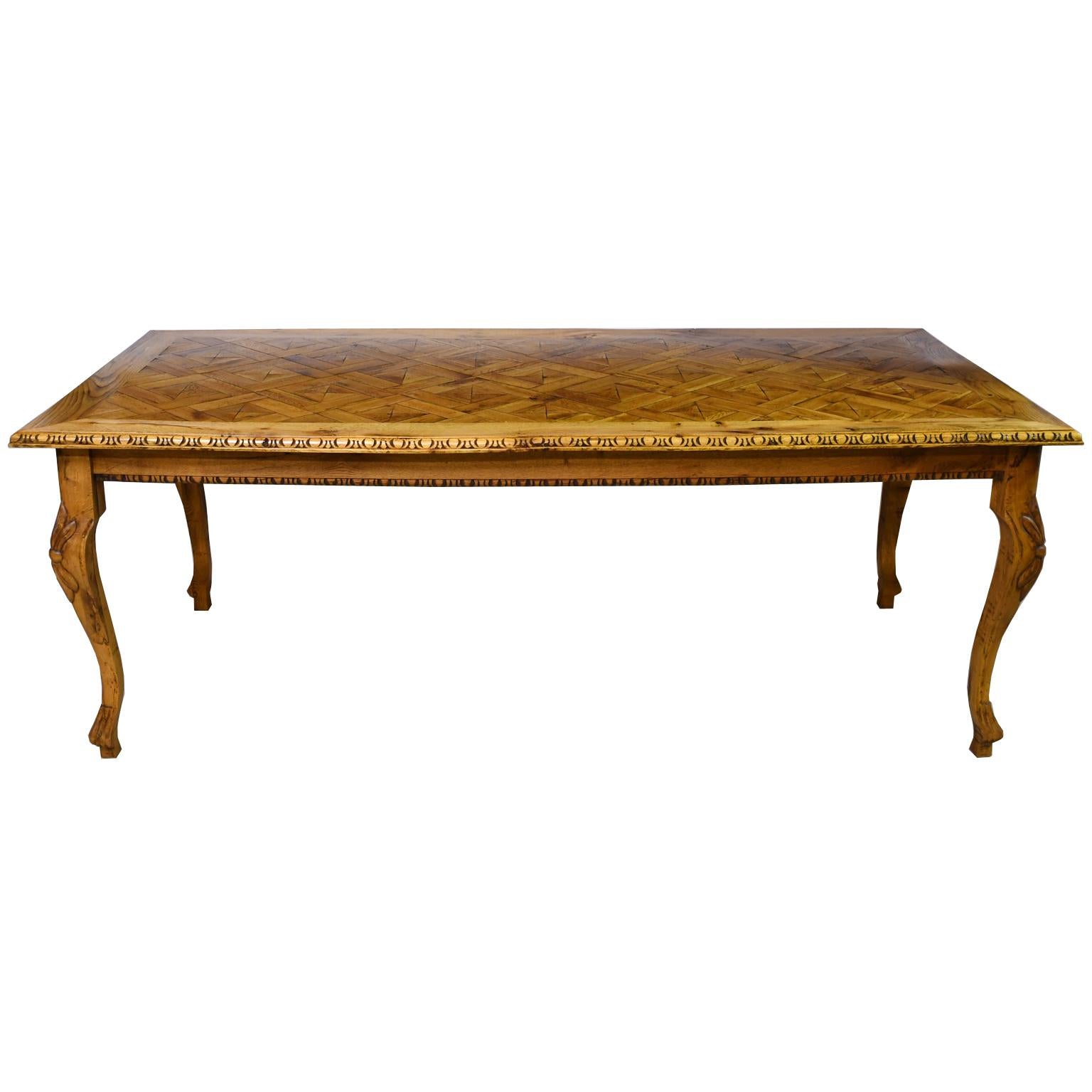 european style dining table