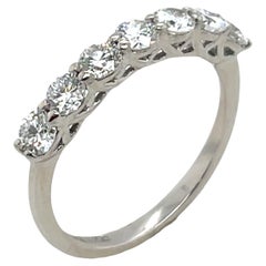 7 Stone Diamond Ring Set With 0.70ct Diamonds in 18ct White Gold
