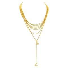 Collier en or à 7 brins de Versace