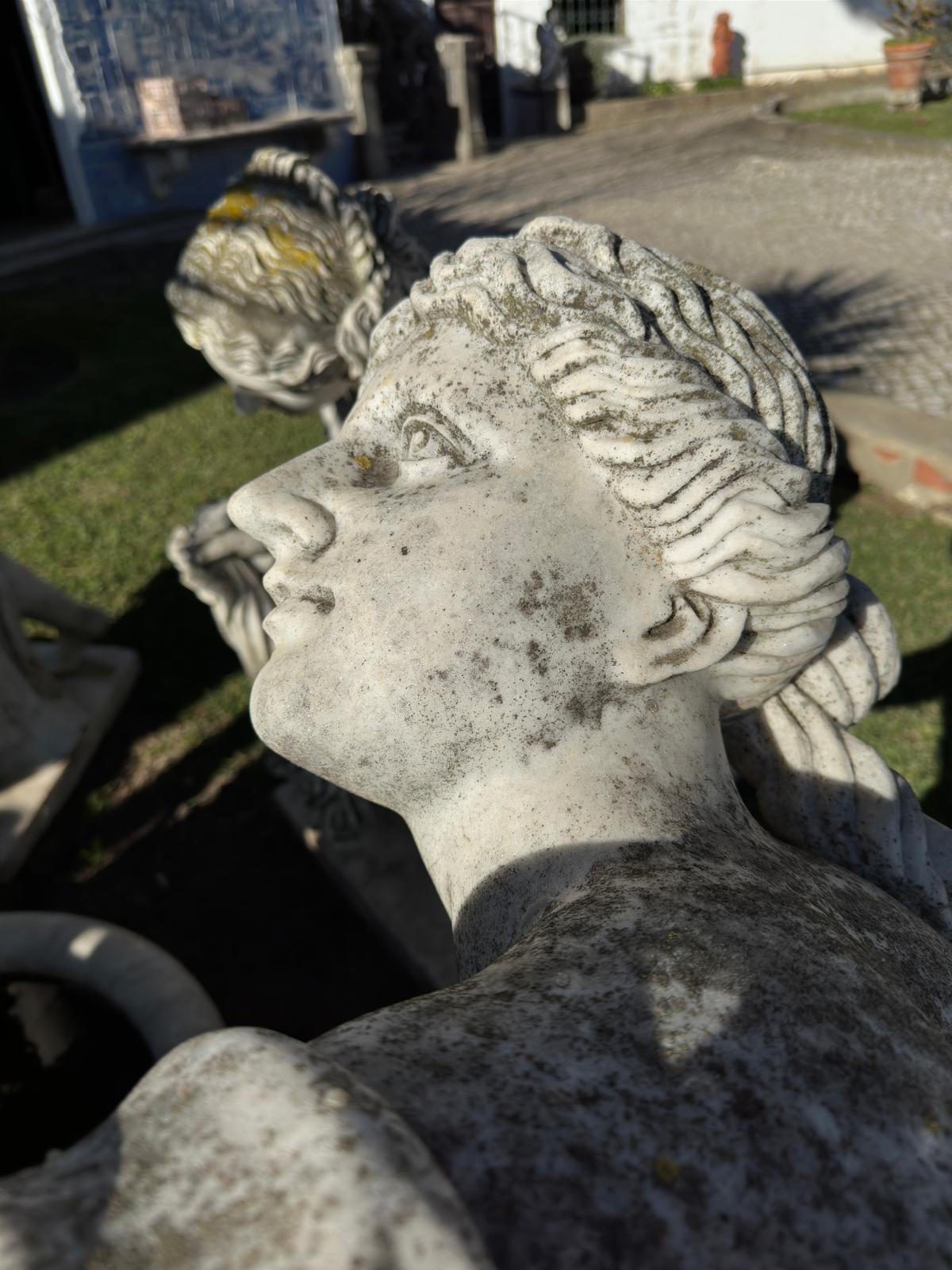 Marmo 7 splendide sculture in marmo italiano che rappresentano i 