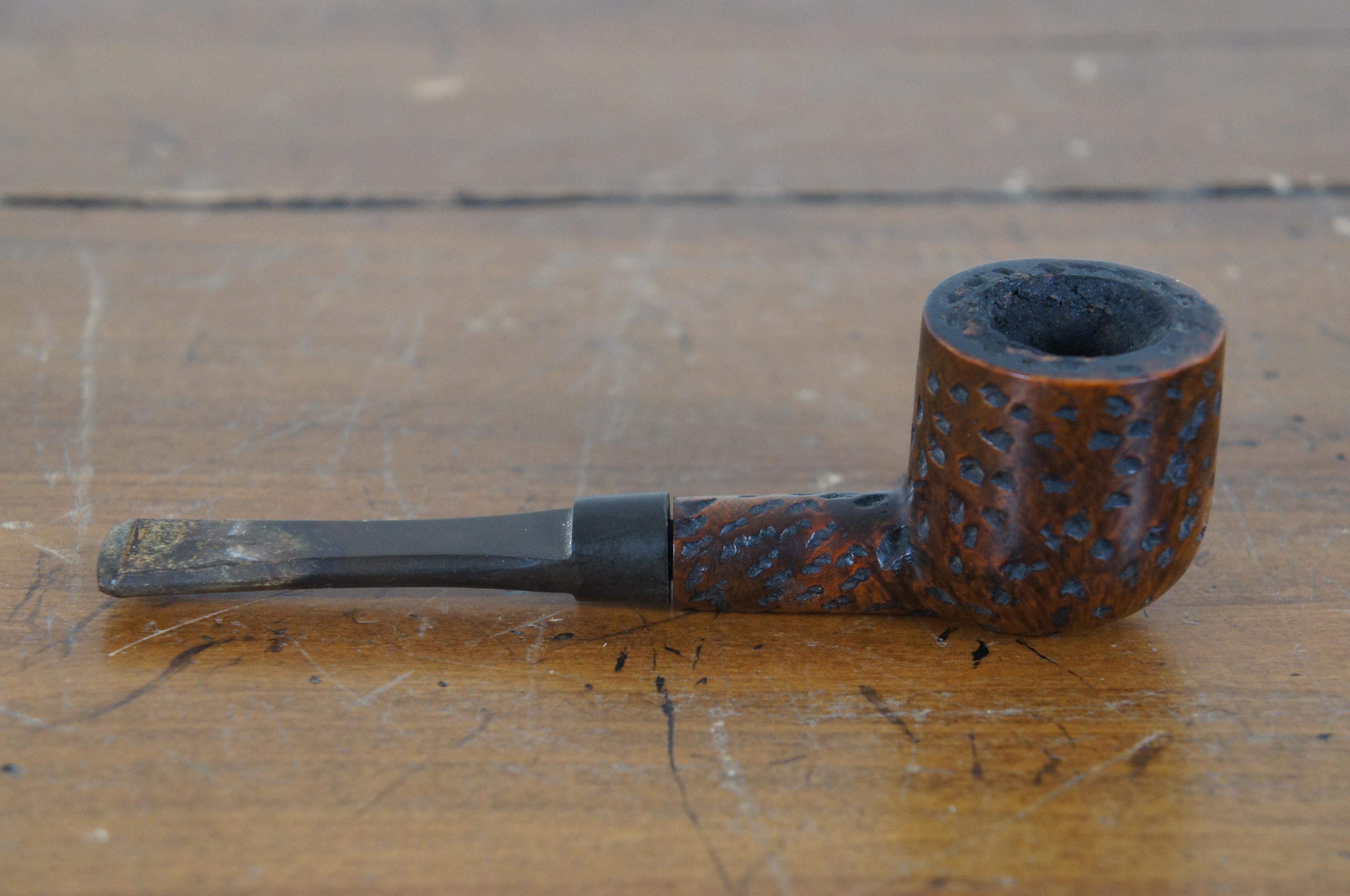 7 pipas de tabaco de brezo vintage y soporte para fumar semanal Sasieni Lindbergh 5