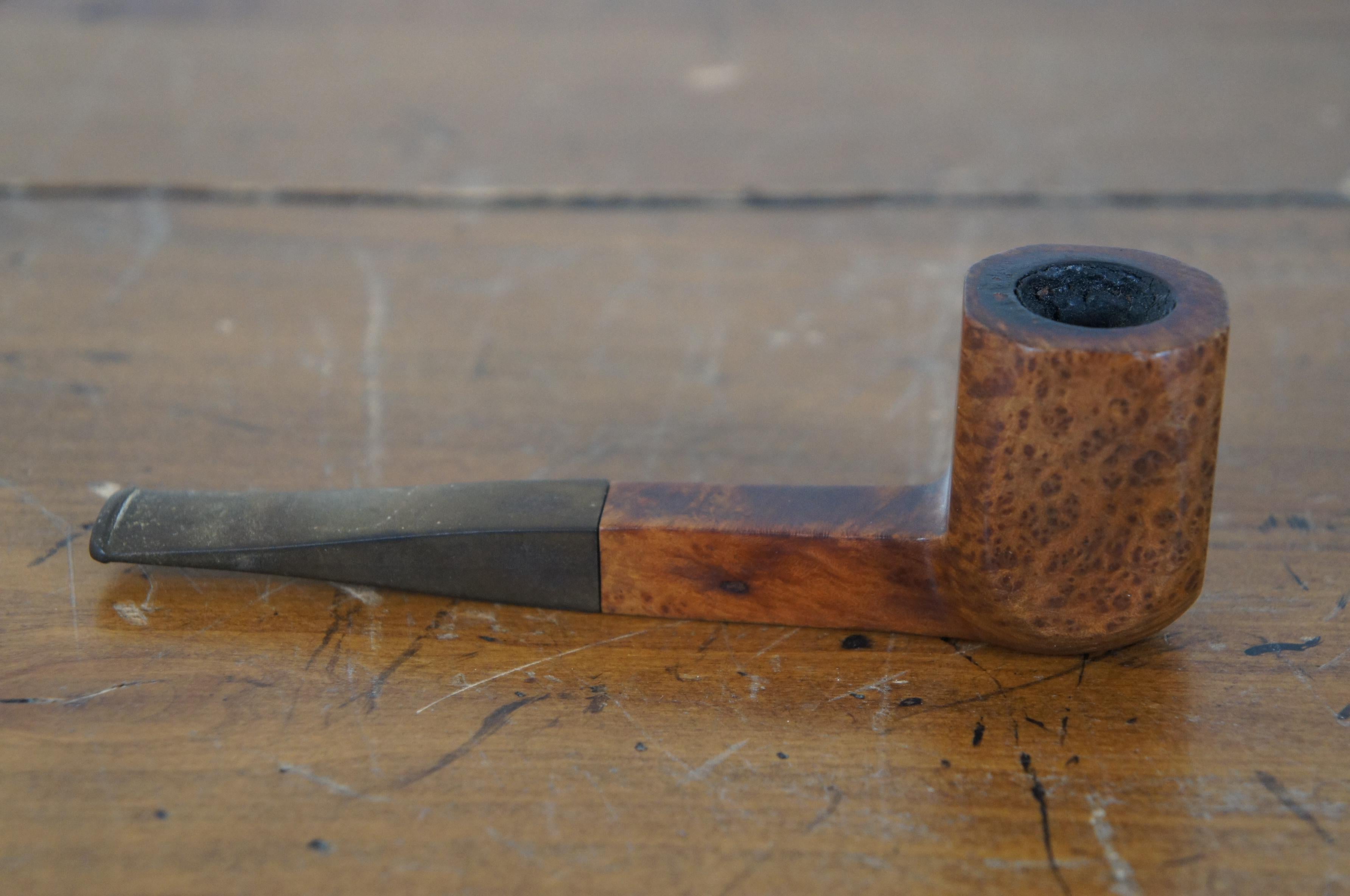 7 pipas de tabaco de brezo vintage y soporte para fumar semanal Sasieni Lindbergh 2