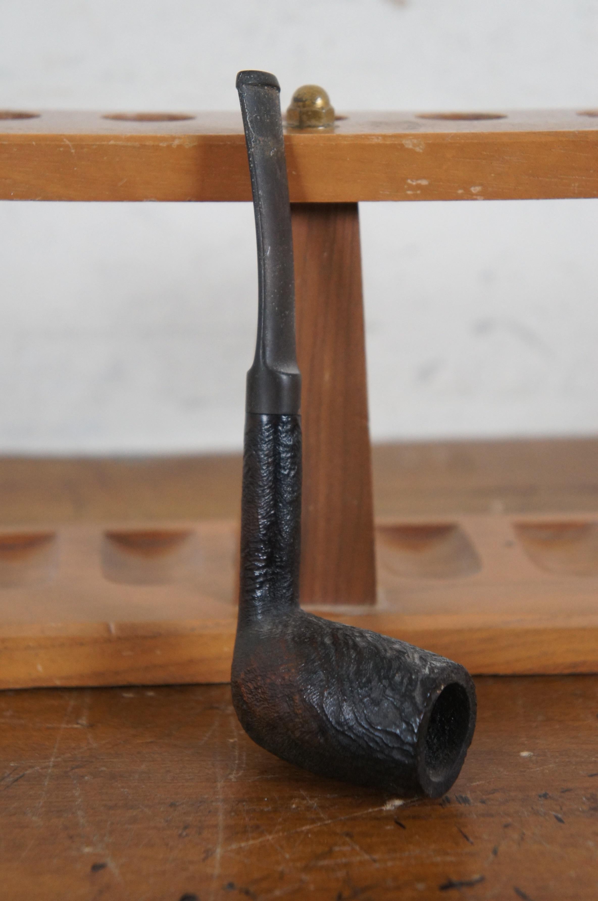 7 pipas de tabaco de brezo vintage y soporte para fumar semanal Sasieni Lindbergh 4