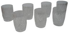 7 Vintage Waterford Crystal Colleen Old Fashioned Whiskey Tumbler Glasses Gothic