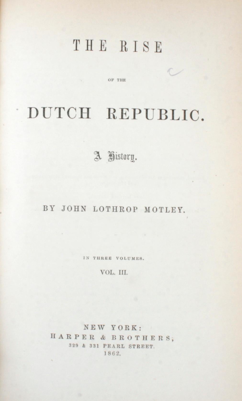 7 Volume Leather Bound Set, Dutch Republic and United Netherlands, First Edition 4