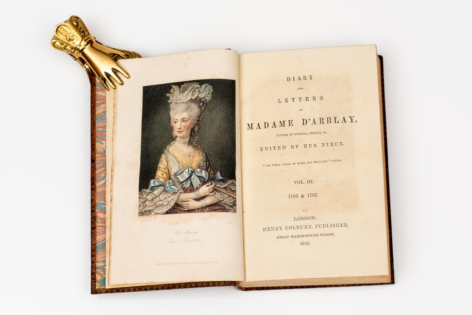 7 volúmenes. Madame D'Arblay. Diario y cartas siglo XIX en venta