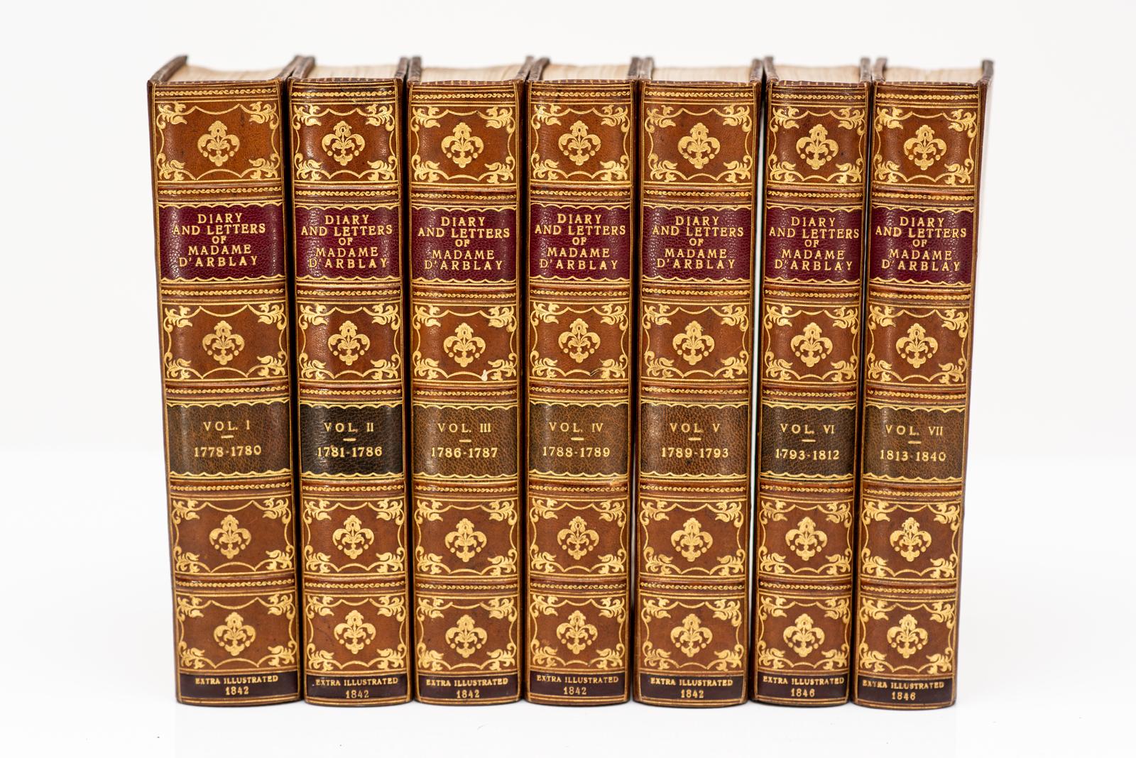 7 Volumes. Madame D
Arblay. Diary and Letters