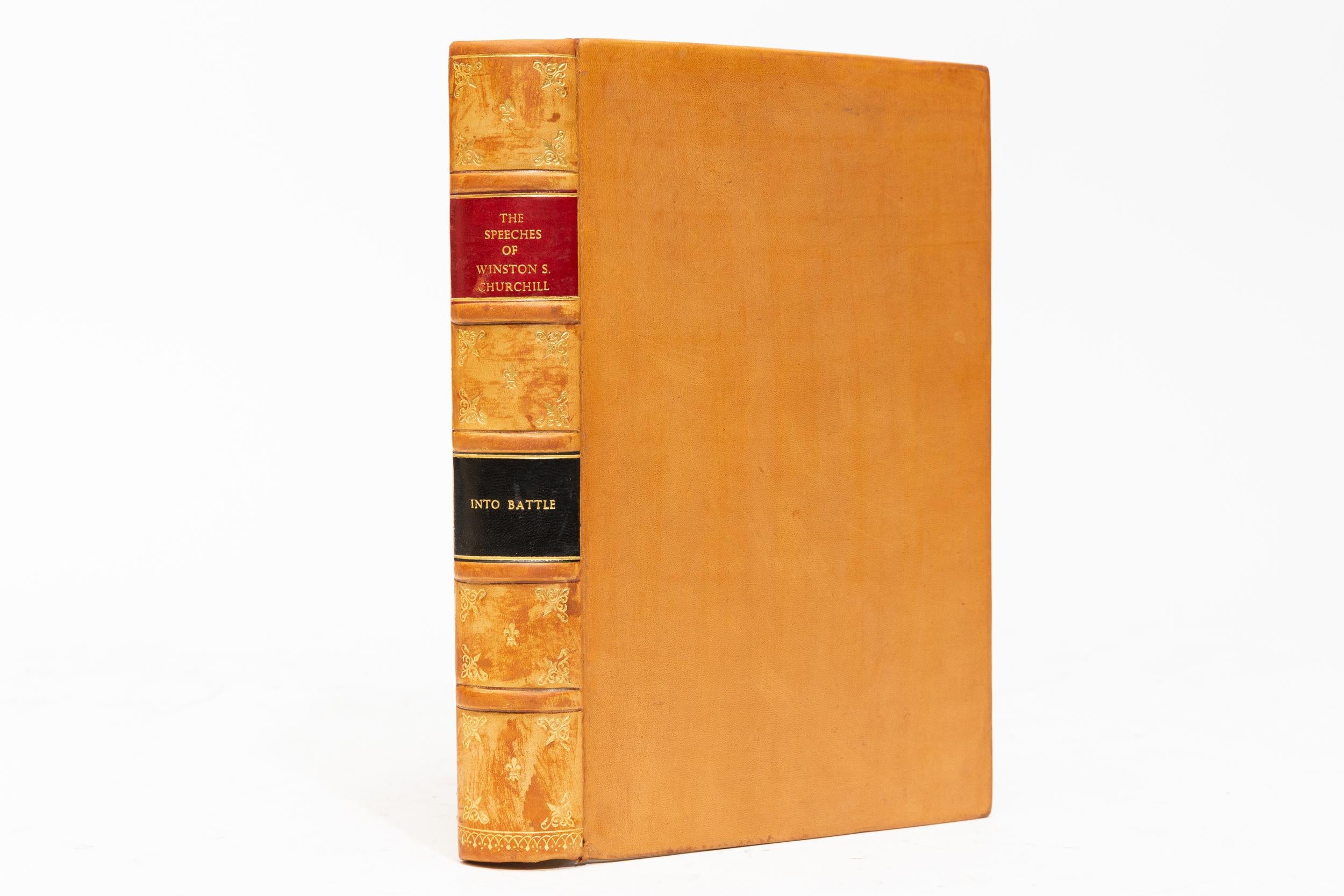Leather 7 Volumes, Sir Winston S, Churcihill, The War Speeches