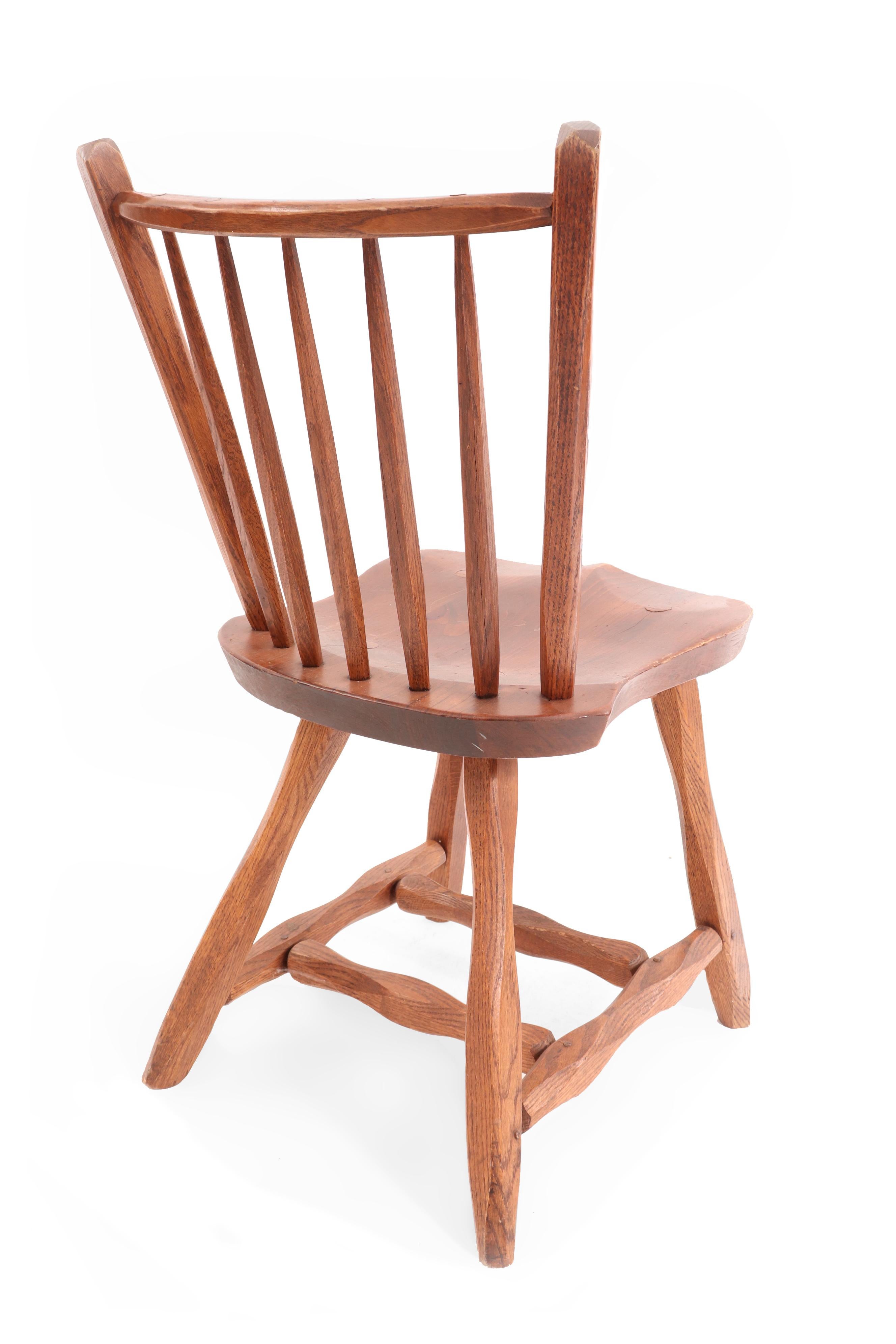 American 7 Wooden Windsor Style Dining Chairs