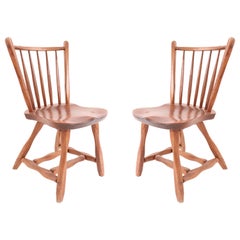 7 Wooden Windsor Style Dining Chairs
