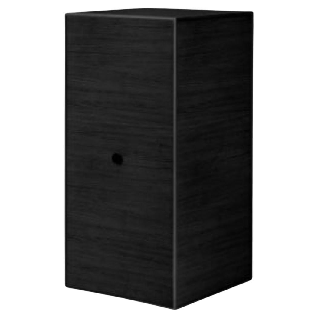 70 Black Ash Frame Box with 2 Shelves / Door by Lassen