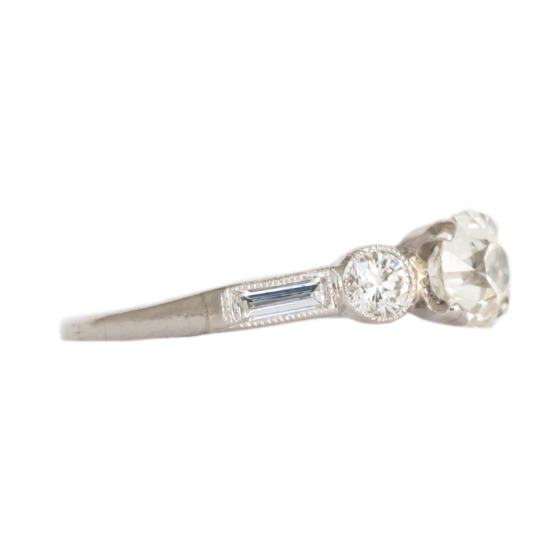 .70 Carat Diamond Platinum Engagement Ring For Sale at 1stDibs | .70 ...