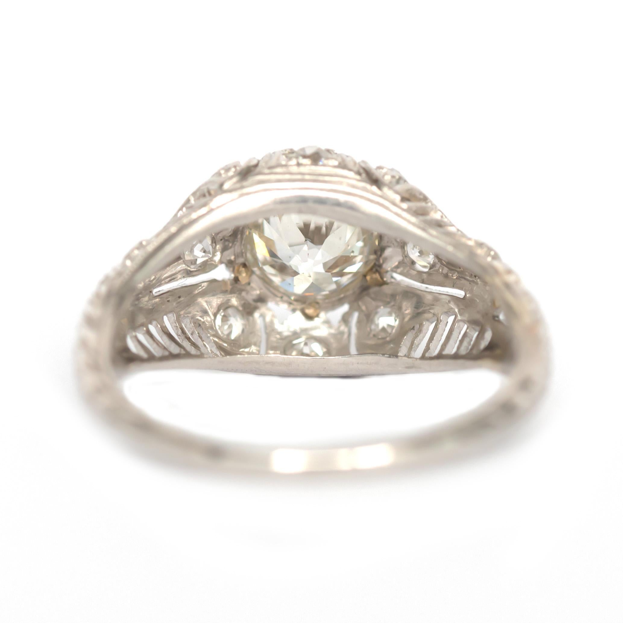 .70 Carat Diamond Platinum Engagement Ring For Sale at 1stDibs | .70 ...