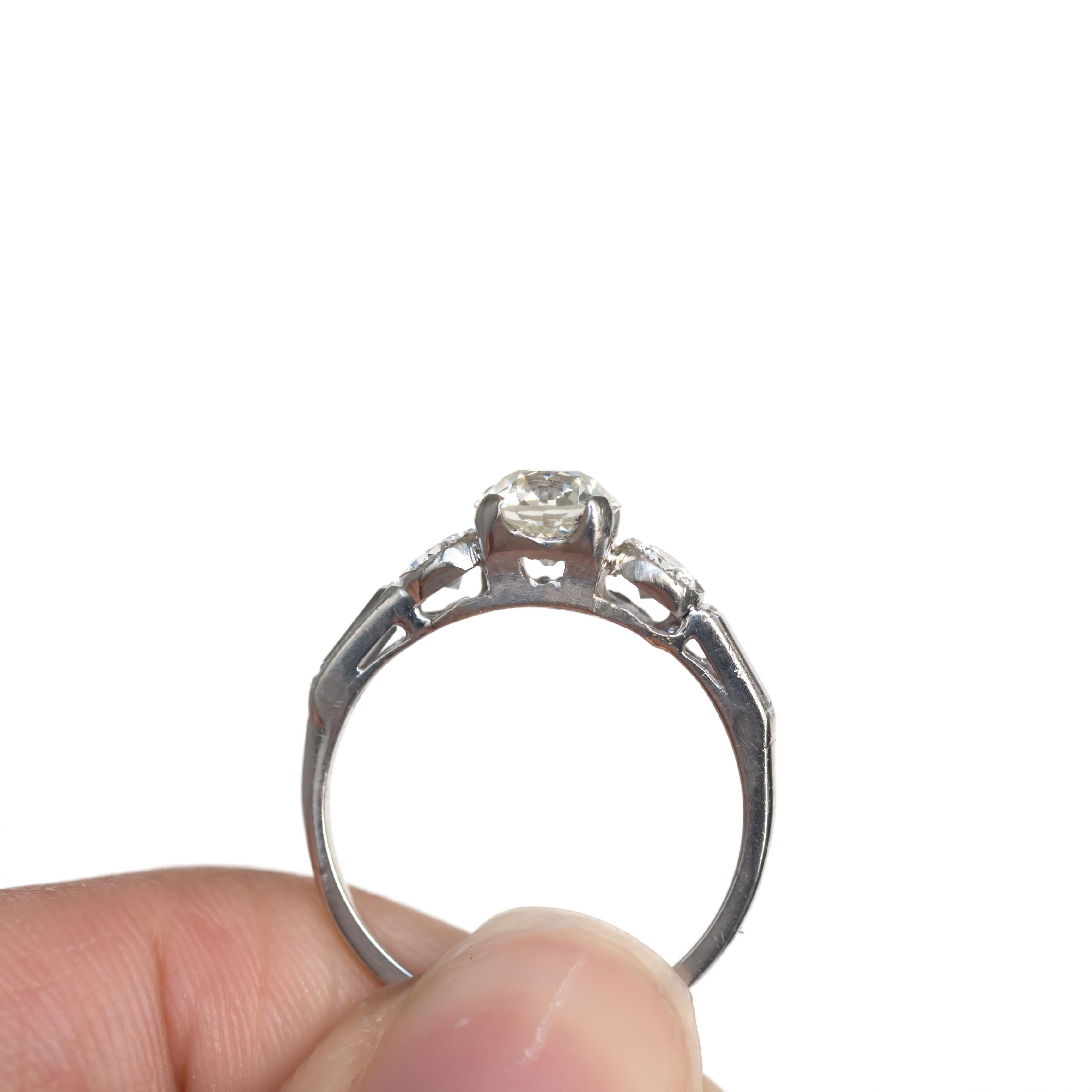 da uomo o donna Anello di fidanzamento in platino con diamante da .70 carati in vendita