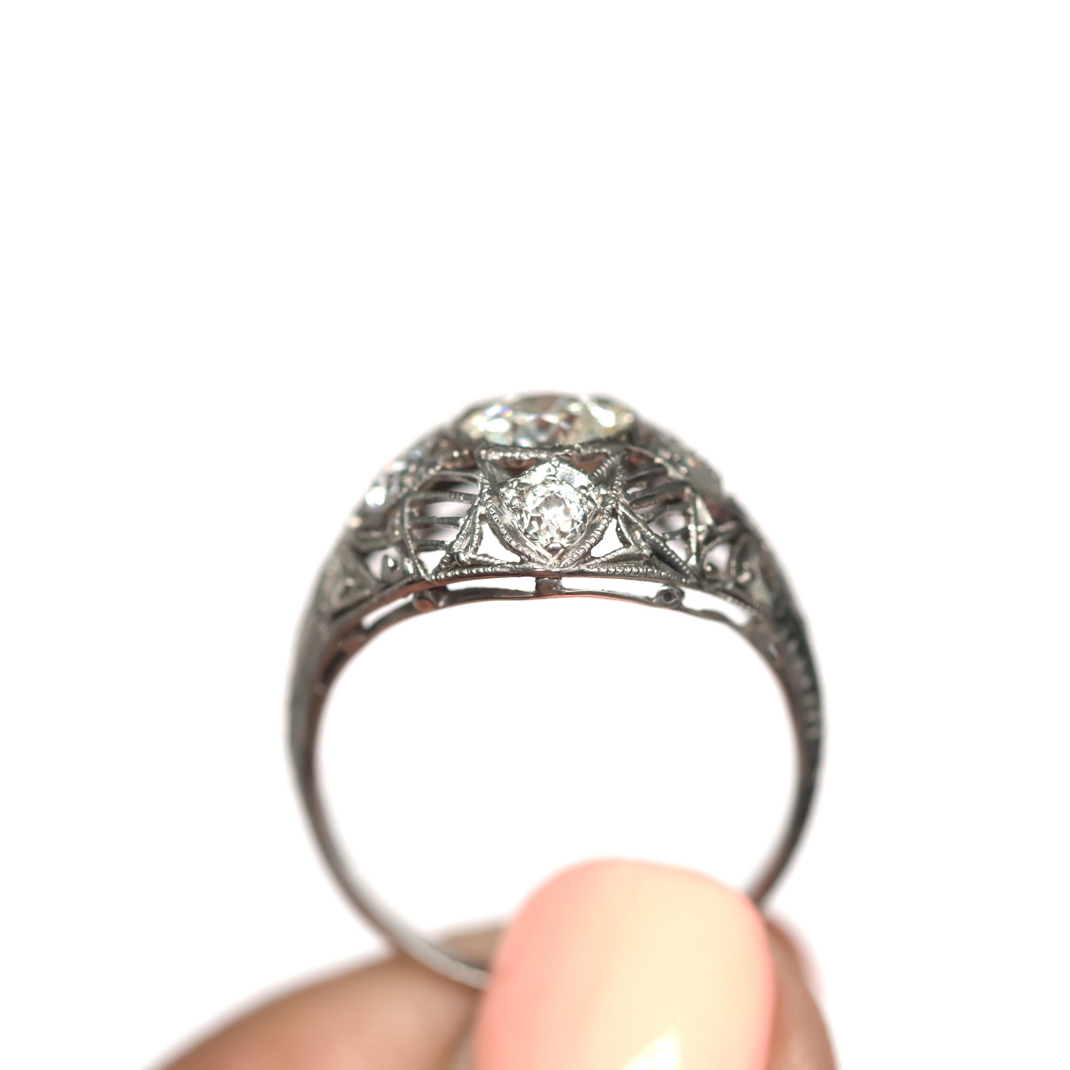 .70 Carat Diamond Platinum Engagement Ring In Good Condition In Atlanta, GA