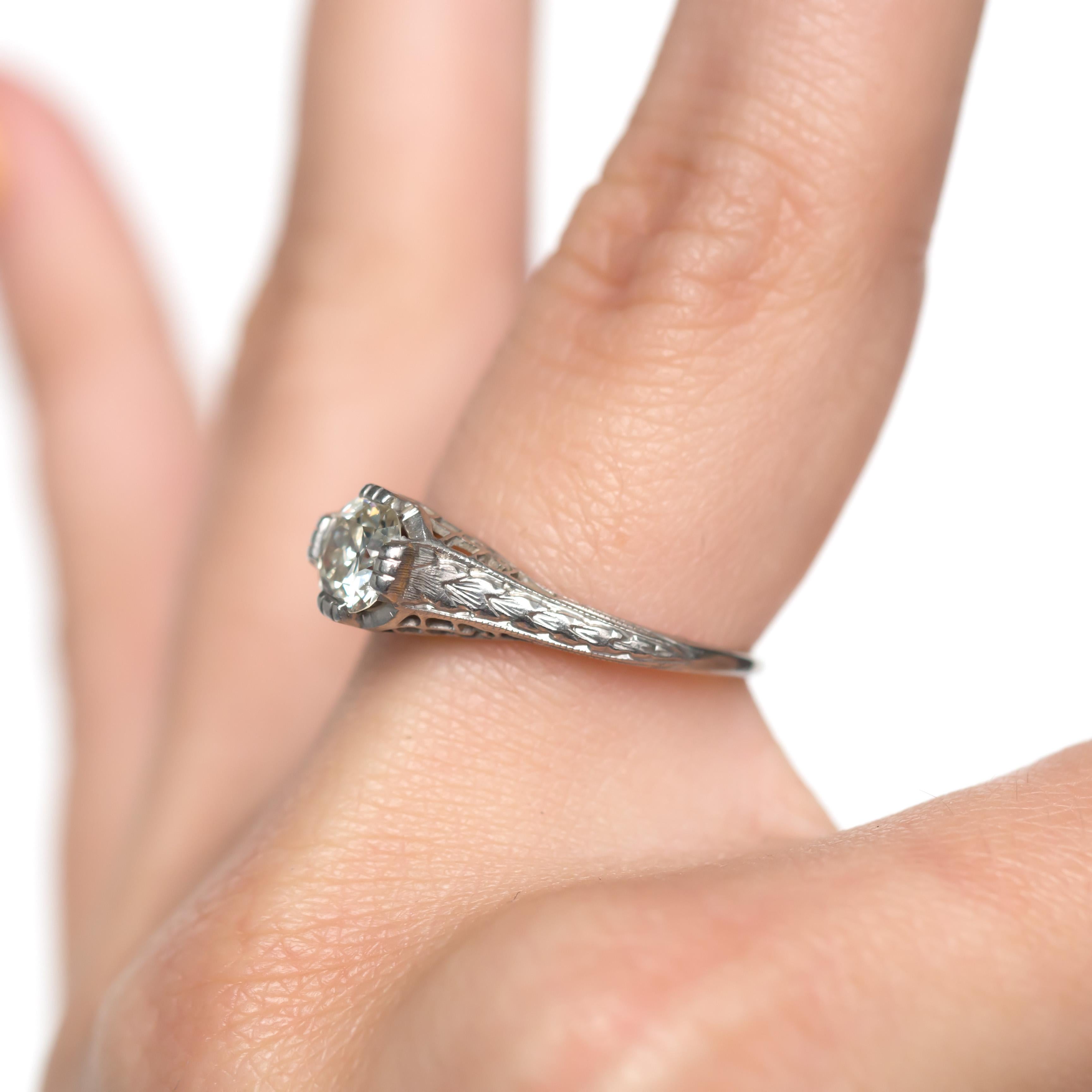 .70 Carat Diamond Platinum Engagement Ring In Good Condition For Sale In Atlanta, GA