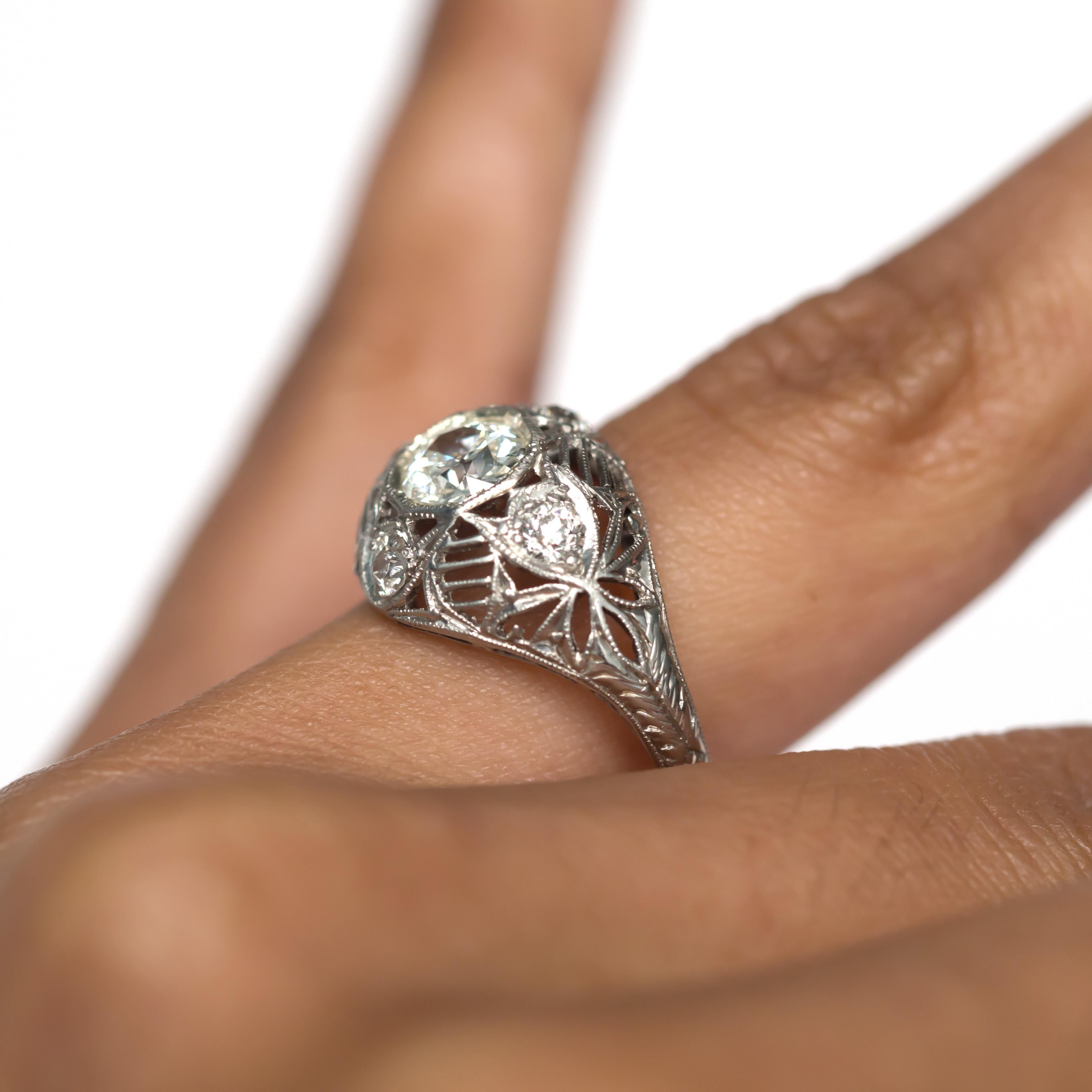 .70 Carat Diamond Platinum Engagement Ring 1