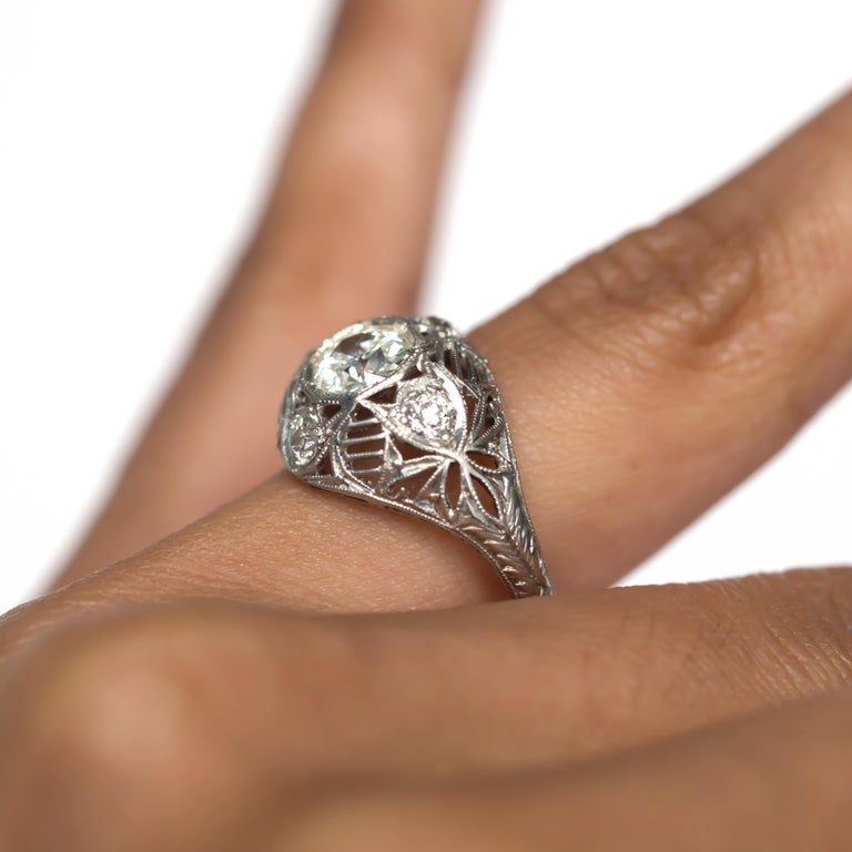 .70 Carat Diamond Platinum Engagement Ring For Sale at 1stDibs | .70 ...
