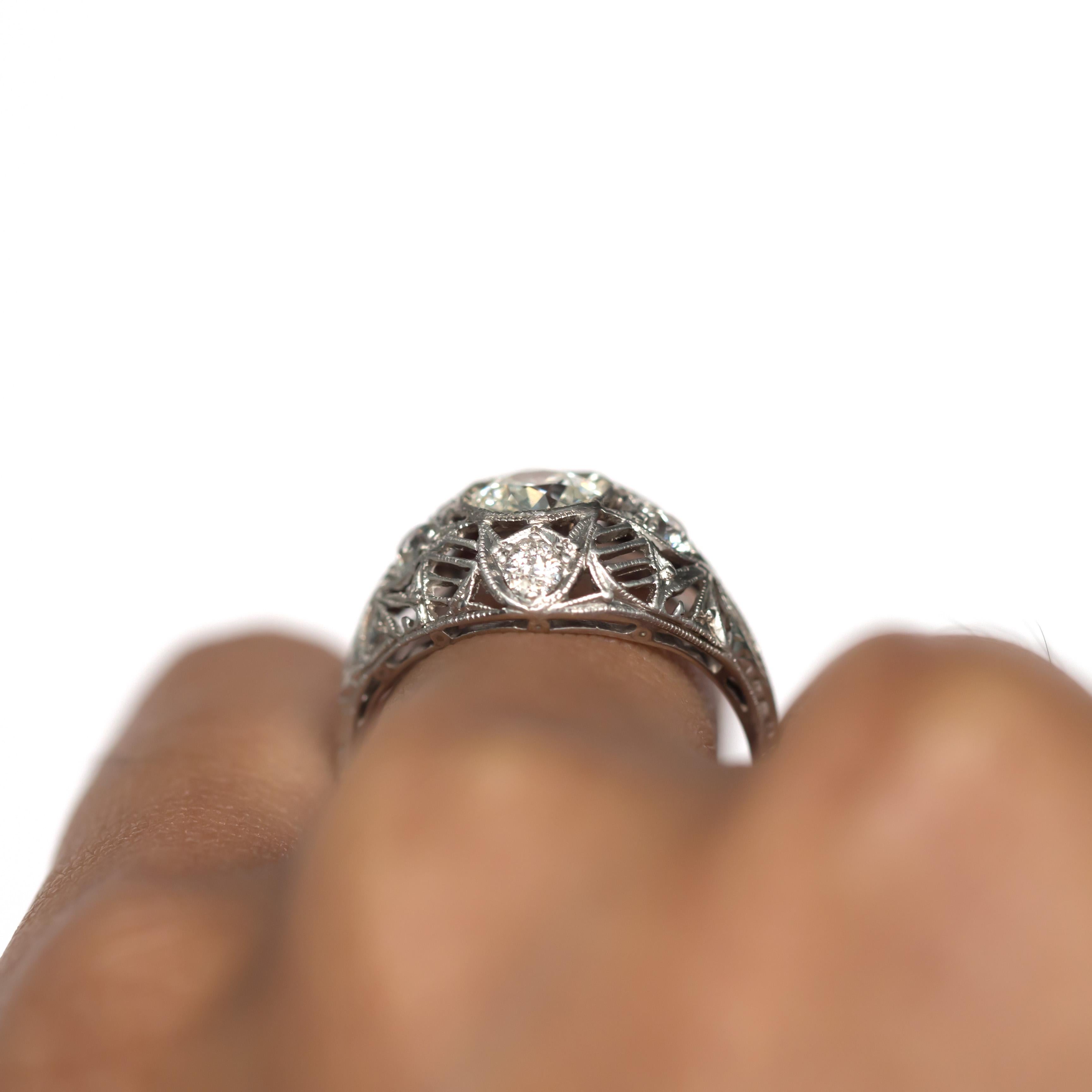 .70 Carat Diamond Platinum Engagement Ring 2