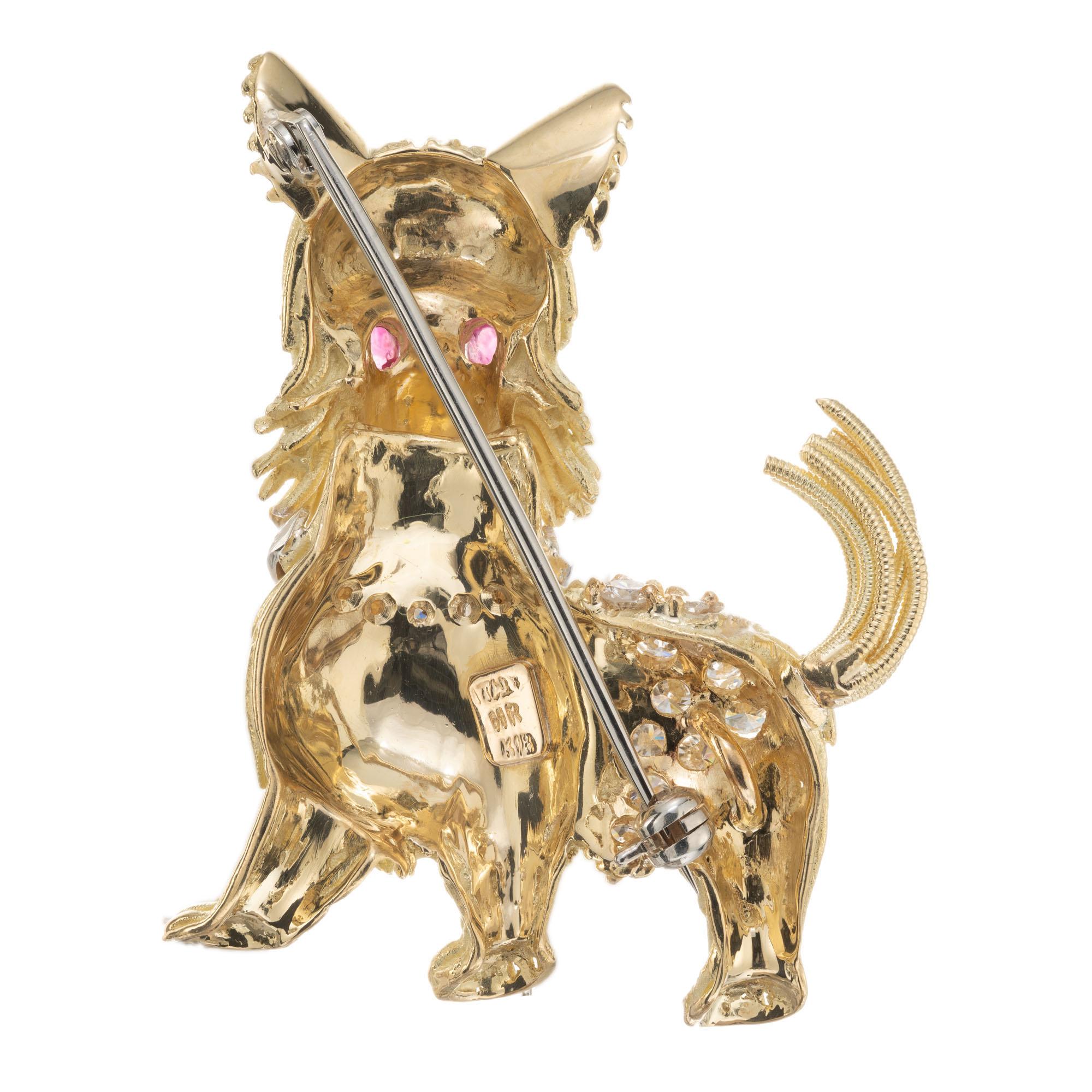 yorkie brooch