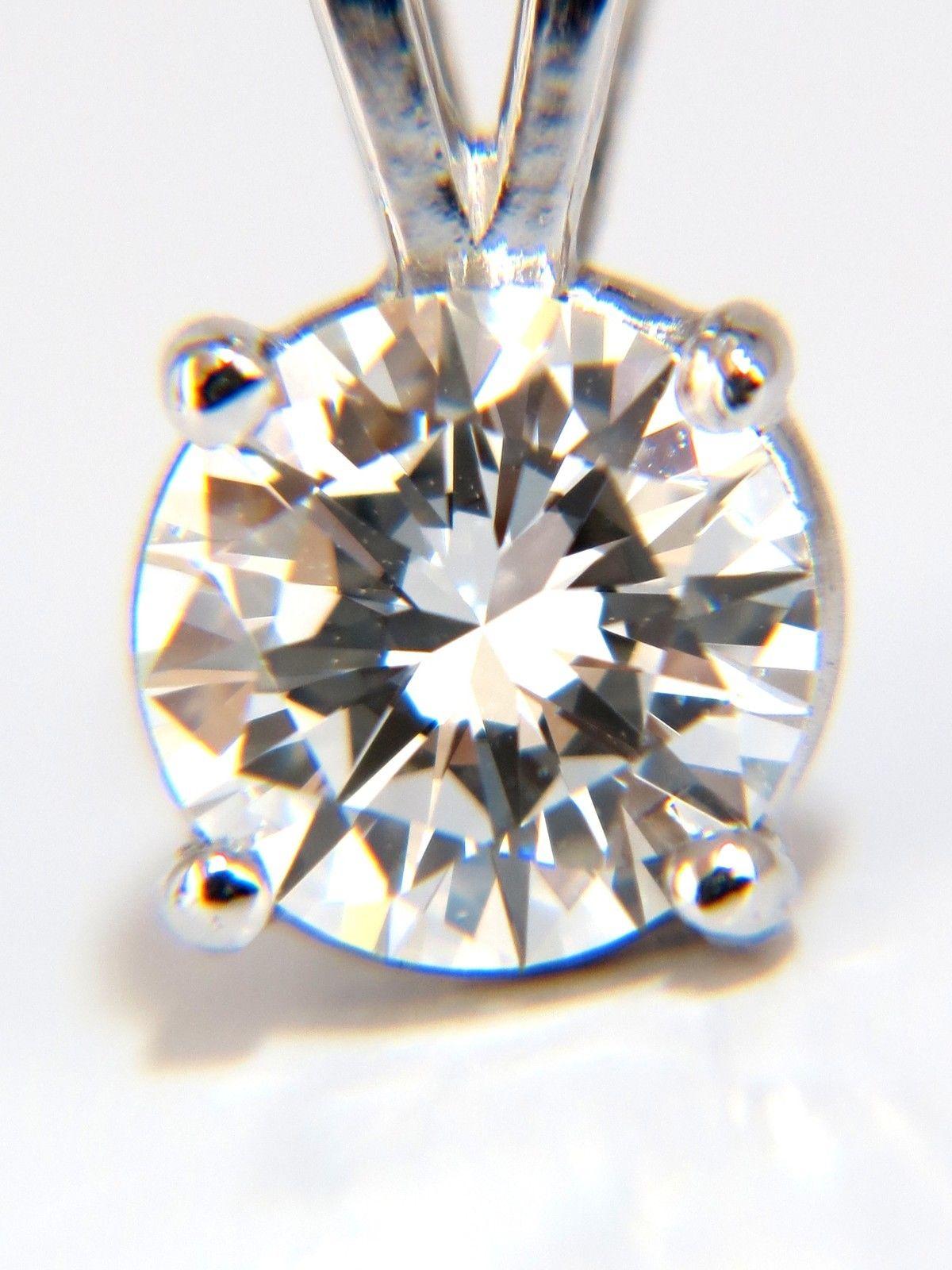 .70 Carat GIA E/VS1 Solitaire Diamond Pendant 14 Karat White Gold For Sale 1