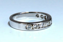 .70 Carat Natural Round Cut Diamonds Channel Band 14 Karat Gold*