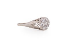 .70 Carat Total Weight Art Deco Diamond Platinum & 14 Karat WG Engagement Ring