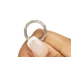 .70 Carat Total Weight Art Deco Diamond Platinum Wedding Ring