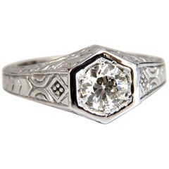 .70 Carat Vintage Old Mine Cut Diamonds Ring 14 Karat