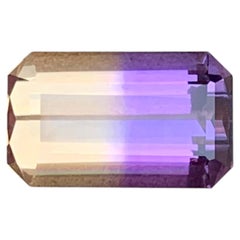 7.0 CTs Natural Bolivian Emerald Cut Ametrine Gemstone for Ring Jewelry 15mm