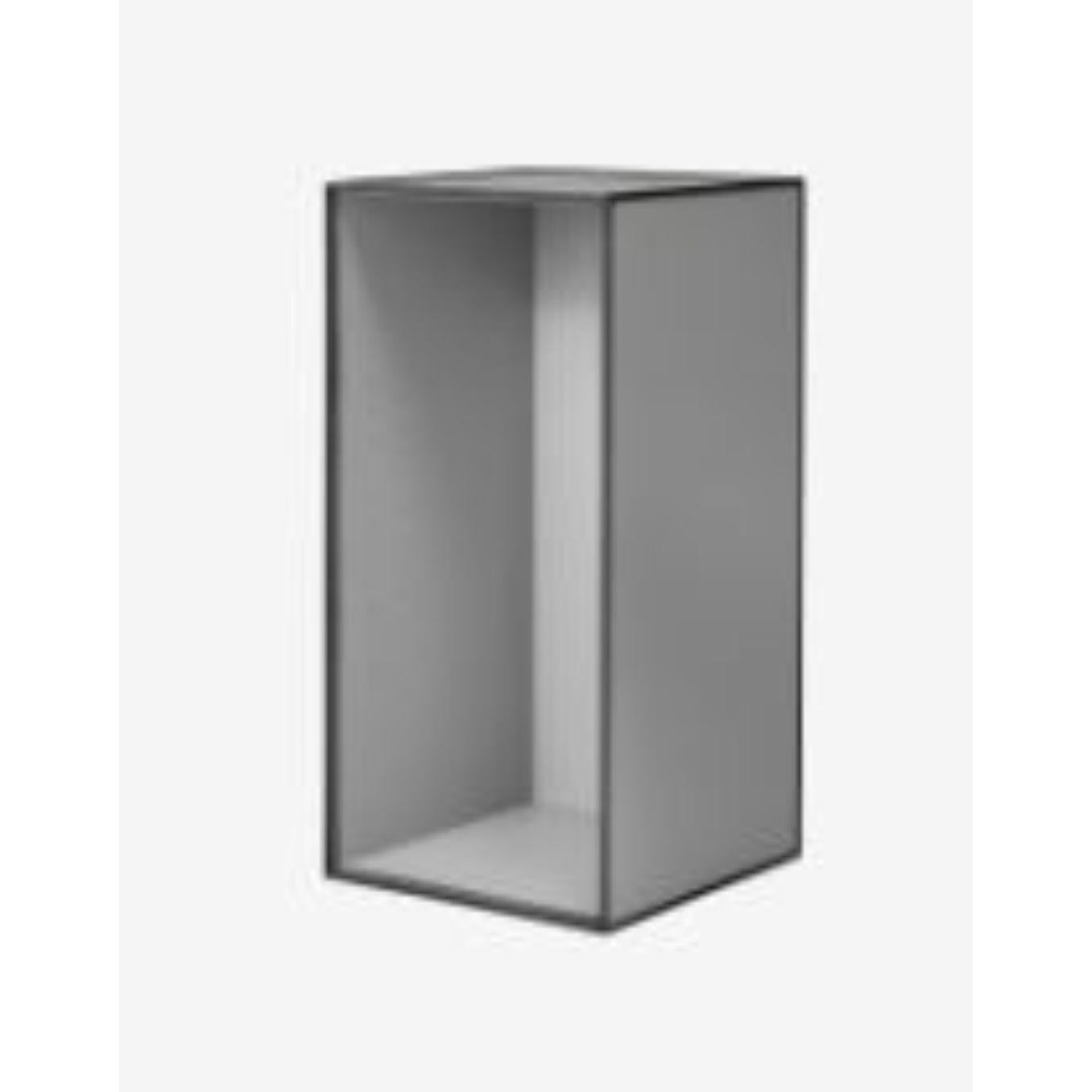 Modern 70 Dark Grey Frame Box with 2 Shelves by Lassen For Sale