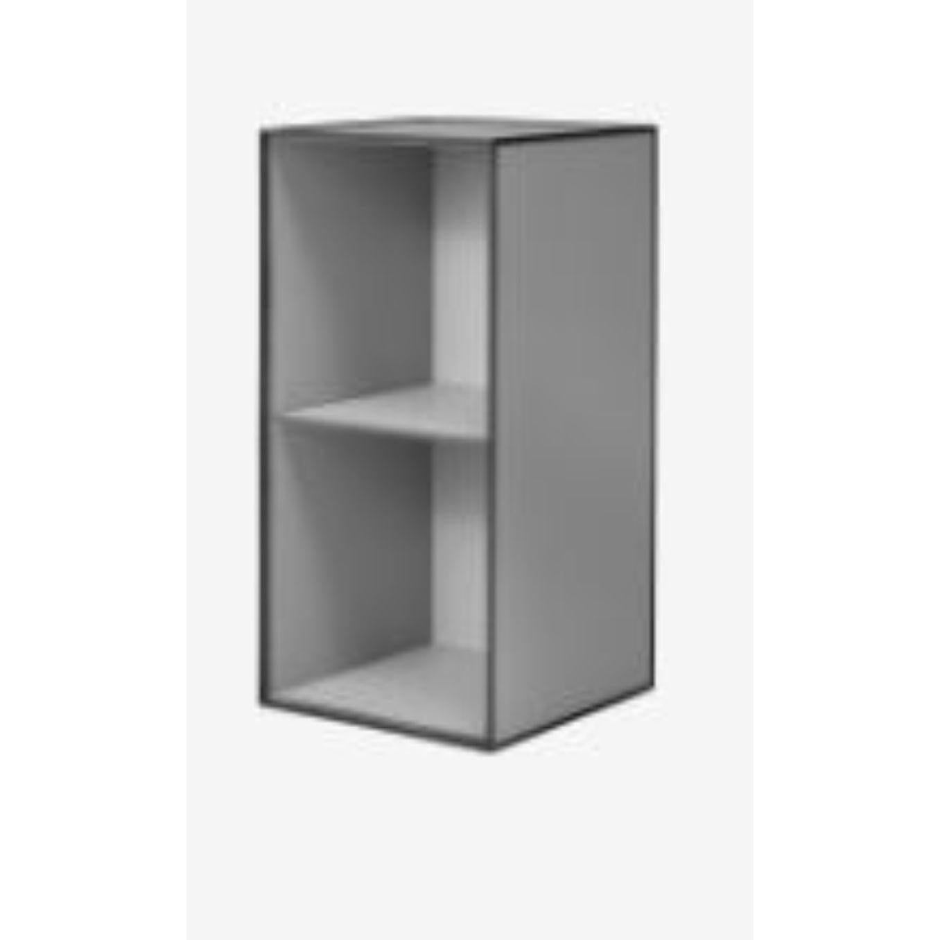 Danish 70 Dark Grey Frame Box with 2 Shelves by Lassen For Sale