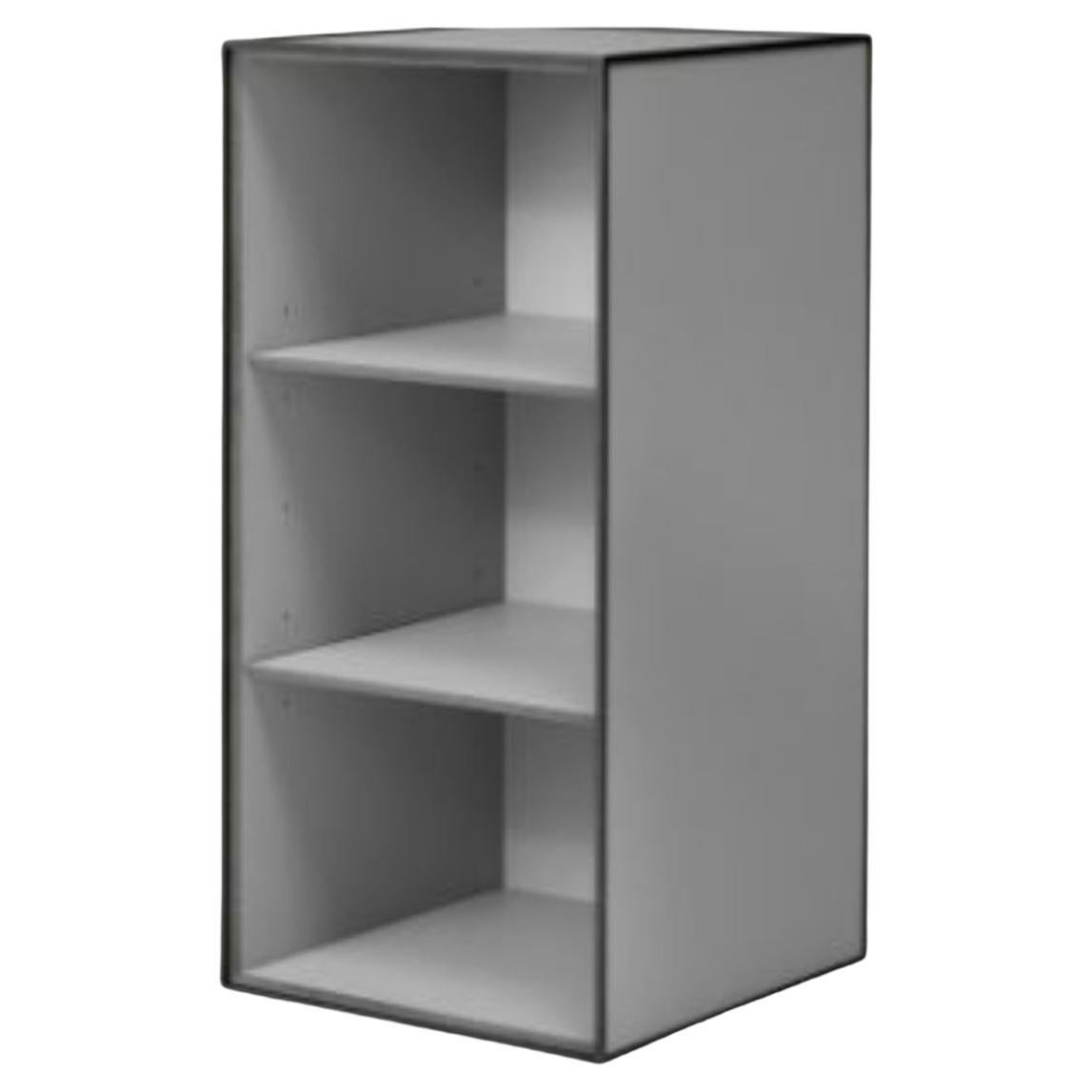 70 Dark Grey Frame Box with 2 Shelves by Lassen For Sale