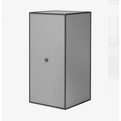 70 Dark Grey Frame Box with 2 Shelves / Door by Lassen
