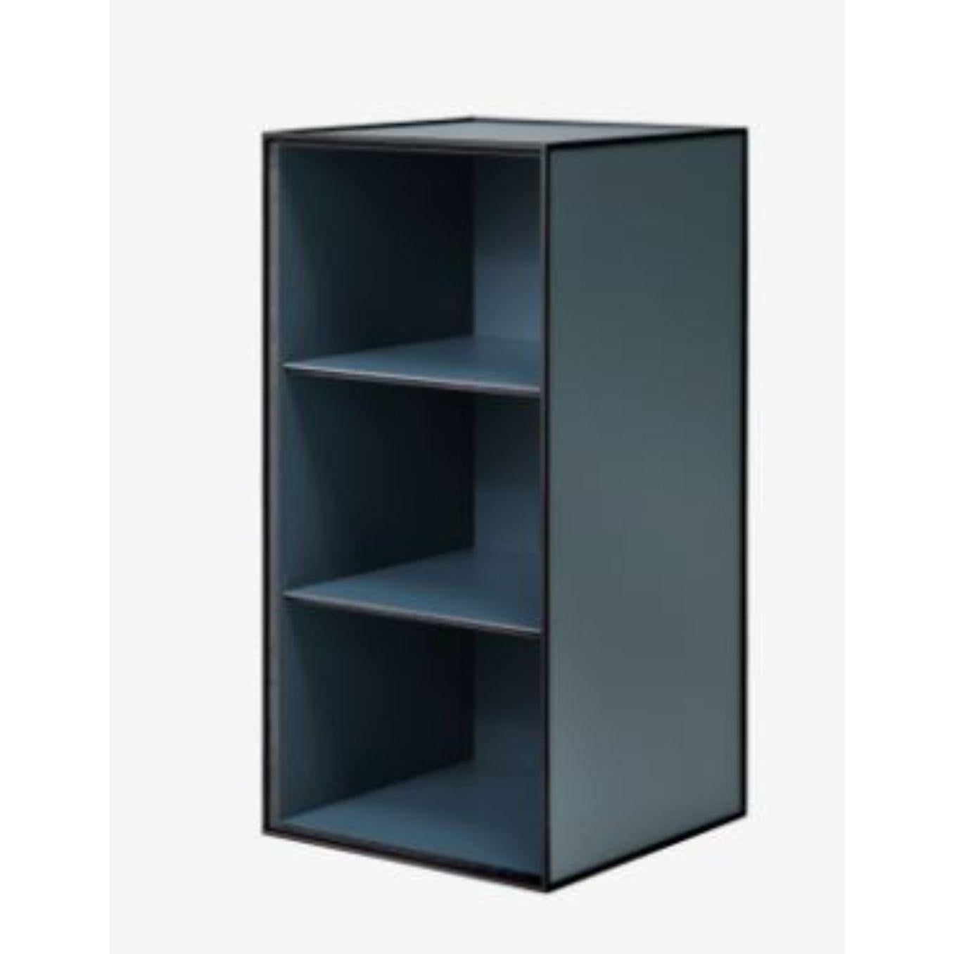 70 fjord frame box with 2 shelves by Lassen
Dimensions: D 35 x W 35 x H 70 cm 
Materials: Finér,melamin, melamin, melamine, metal, veneer
Also available in different colours and dimensions. .
Weight: 13 kg


By Lassen is a Danish design brand