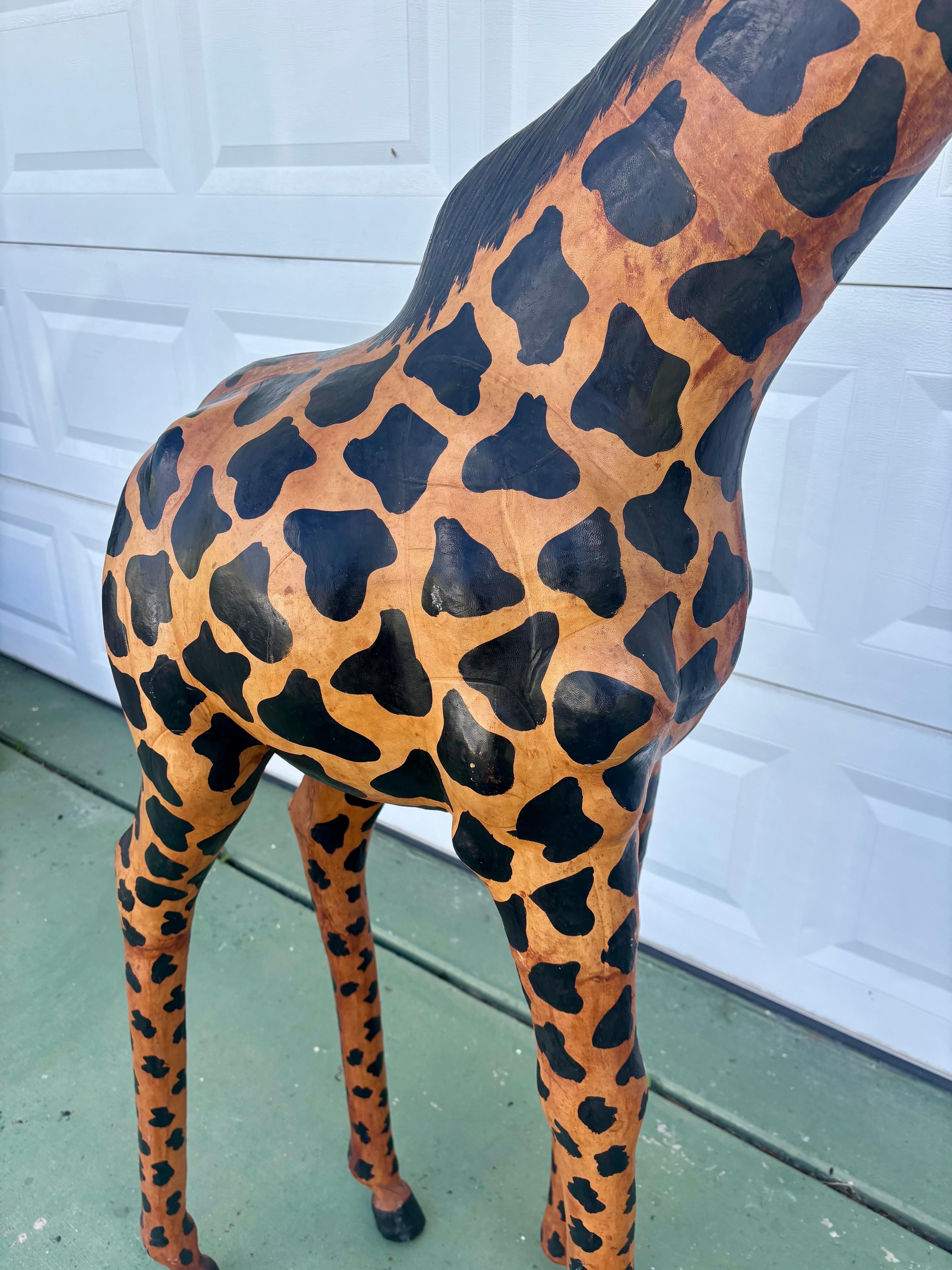 20ième siècle Sculpture de sol Girafe 70