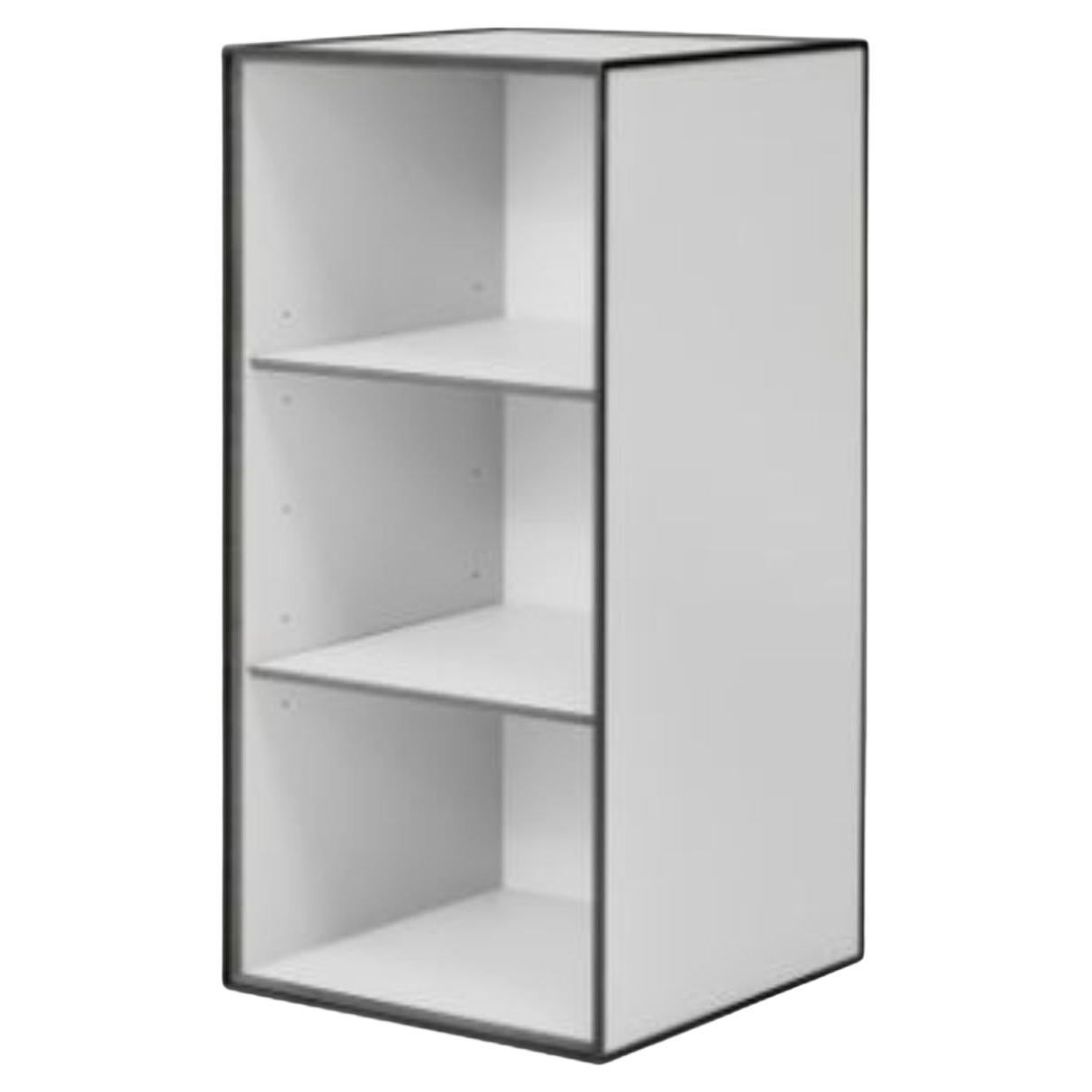 70 Light Grey Frame Box with 2 Shelves by Lassen