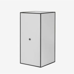 70 Light Grey Frame Box with 2 Shelves / Door by Lassen