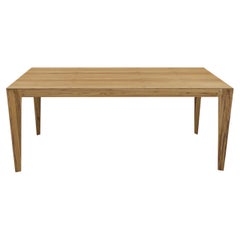 Teak Dining Table with 71-Inch Veneered Top and Tapered Legs - Luce Collection