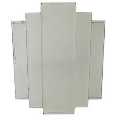 Espejo de pared o tocador Deco moderno de los años 70