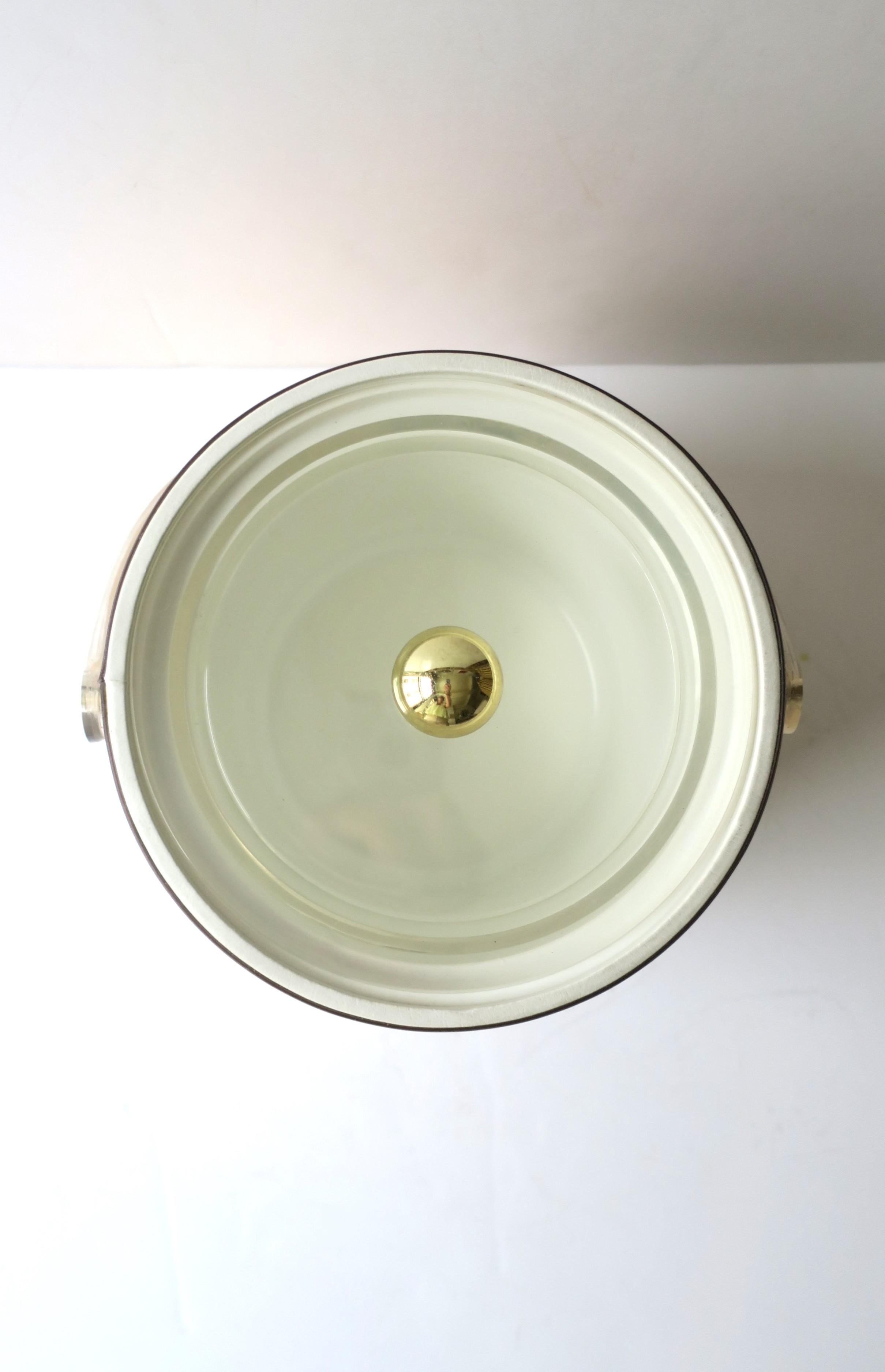 Anodizzato Secchiello per il ghiaccio moderno o refrigeratore per il vino degli anni '70 in vendita