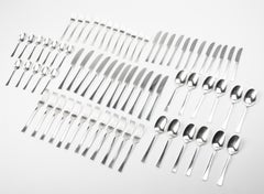 70-Piece Silver-Plated Tableware Concorde by Christofle France