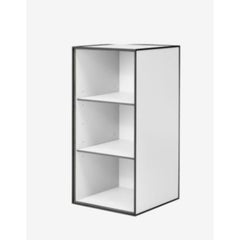 70 White Frame Box with 2 Shelves by Lassen
