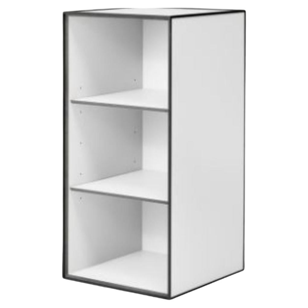 70 White Frame Box with 2 Shelves by Lassen For Sale