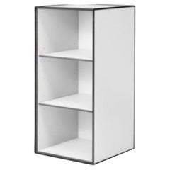 70 White Frame Box with 2 Shelves by Lassen