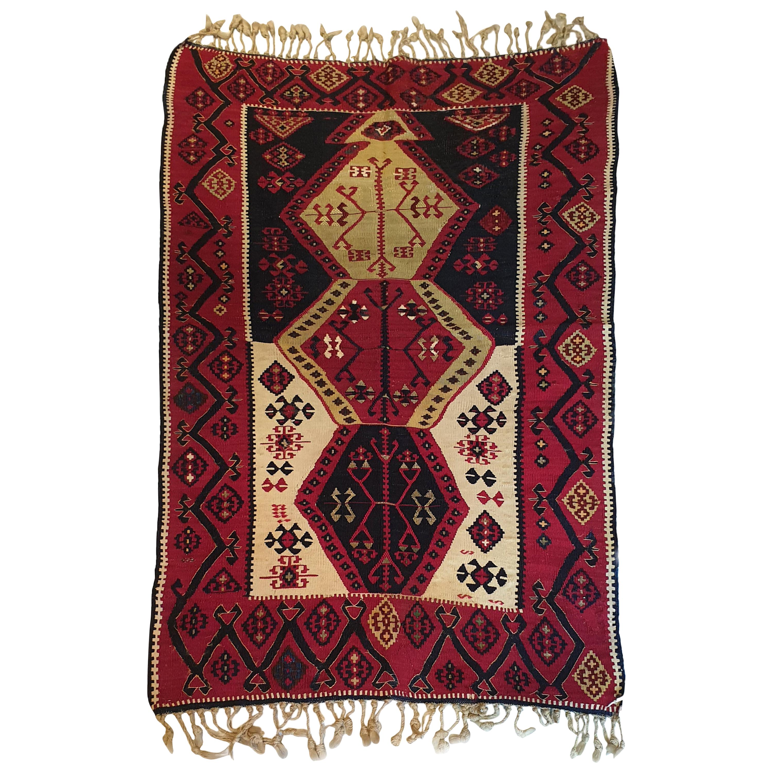 700 - 19th Century Kilim from Turkey 'Reyhanli'