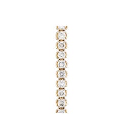 7.00 Carat Diamond Tennis Bracelet in 14 Karat Yellow Gold