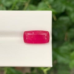 7.00 Carat Glamorous Faceted Rubellite Tourmaline Can-Shape Gemstone
