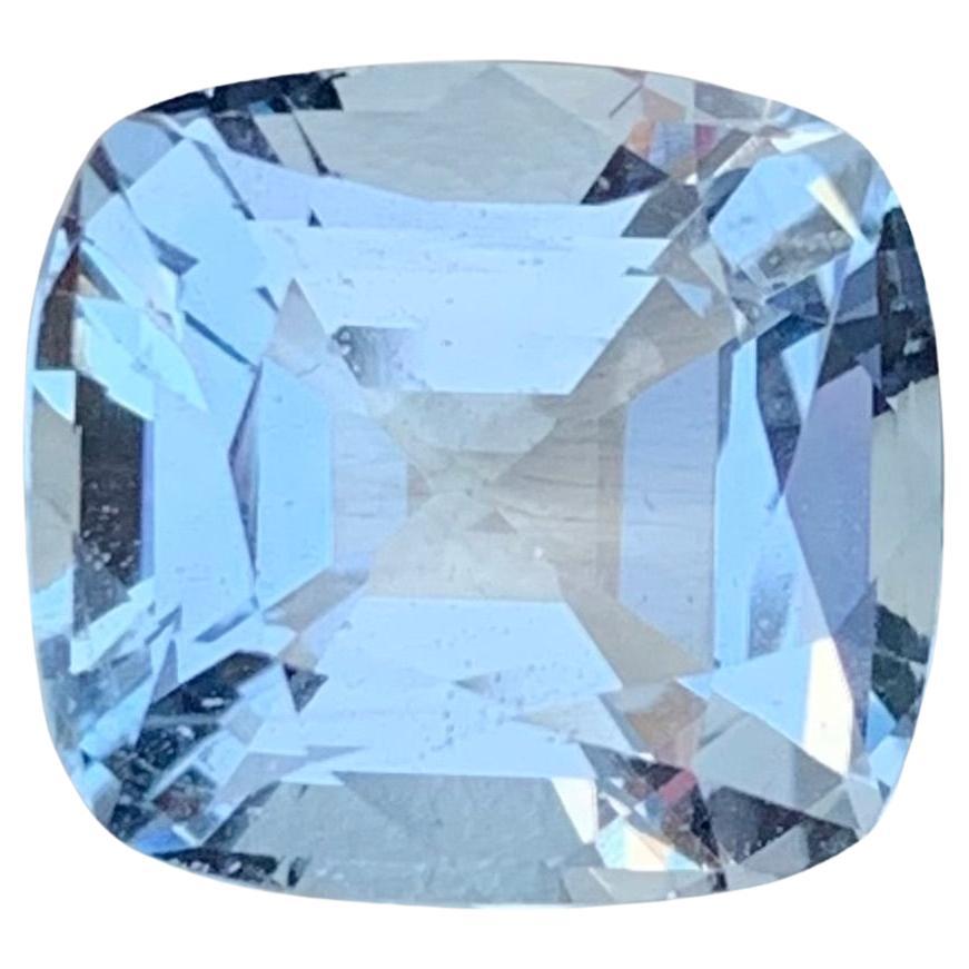 7.00 Carat Natural Loose Aquamarine Goshenite Cushion Shape Gem